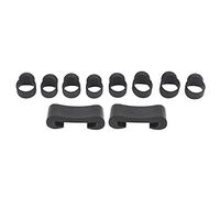 Generic Kit de Accesorios para Tocar los Dedos, 8 Fundas para los Dedos del Tambor de la Lengua + 2 Soportes para Baquetas para Jugadores de Handpan