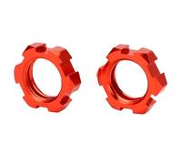 Generic Kit de Adaptador de Cubo Hexagonal de Rueda Estriada de 17 Mm, Adaptadores Hexagonales de 12 Mm a 17 con Cubos de Rueda Estriados de Metal para Slash 2WD, Rustler, Stampede y Bandit 4WD (rojo)