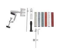 Generic Kit de Afilado de Cortadores Versátil Portátil 6 Piedras Afilador de Cortador de Chef de Cocina Multifuncional para Chefs Profesionales Aluminio Fundido Acero Inoxidable