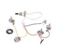 Generic Kit de Arnés de Cableado para Guitarra Eléctrica, Configuración de 2 Humbucker Precableados con Potenciómetros de 500K e Interruptor de Palanca para Guitarras de la Serie SG DOT
