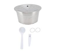 Generic Kit de Cápsulas de café de Acero Inoxidable, Juego de Filtros Reutilizables para Máquinas, Material de Calidad Alimentaria de 96g