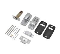 Generic Kit de Cerradura Codificada sin Llave de Aleación de Zinc Ignífuga, Juego de Cerradura de Puerta Mecánica de Fácil Instalación para el Hogar, Oficina - de Combinación Impermeable