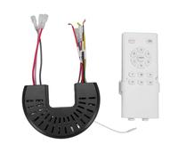 Generic Kit de Control Remoto Universal para Ventilador de Techo de 6 Velocidades con Función de Sincronización para Uso Doméstico Material ABS Diseño Duradero