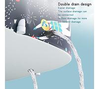 Generic Kit de Cubo de Bañera Plegable, Fácil de Instalar, Kit de Cubo de Bañera para Preservación del Calor con Válvula de Drenaje para Baño Familiar (A)