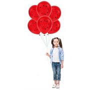 Generic Kit de Decoraciones para Fiestas de Verano con Globos de Sandía de Látex Brillante, Globos Duraderos de 12 ", 6 uds., Adecuados para Fiestas de Frutas (Genericcxsifk3q76-10346926)