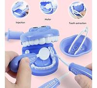 Generic Kit de Dentistas, Juguetes para Juego de Imitación Niños, Juguete de Juego de rol Médico para Niños y Niñas, de Herramientas Dentales para Fiestas, Clases Escolares,