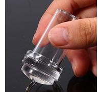 Generic Kit de Estampador de Uñas de Silicona Transparente de Moda con Raspador para Manicura Profesional y Doméstica, Duradero y Ecológico, Adecuado para Entusiastas Principiantes del Arte de Uñas