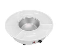 Generic Kit de Fondue de Chocolate Eléctrica Derrite Crema de Manera Eficiente para Fiestas y Eventos con Accesorios para Citas Nocturnas o Cumpleaños Material Plástico (Enchufe de la UE 220V)