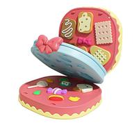 Generic Kit de Herramientas de Creación de Cocina con Masa de Color, Moldes Exquisitos para Niños, Juego de Pastel de Cumpleaños, Juego de Chef de Simulación, Versión con Sonido y Luz para Niñas
