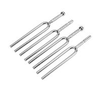 Generic Kit de Herramientas de Diapasón con 4 Piezas para Reparación de Instrumentos y Meditación, Ligero y Portátil, Metal de Primera Calidad, Plateado