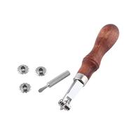 Generic Kit de Herramientas de Grabado en Relieve con Espaciador de Costura de Cuero de Primera Calidad para Costuras Uniformes y Marcado Piloto con Ruedas Reemplazables y Asas Ergonómicas para