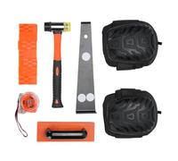 Generic Kit de Instalación de Pisos de Madera Laminada Profesional de 45 Piezas Bloque de Golpeteo de Barra de Tracción Resistente para Accesorios de Mejoras para el Hogar, ABS, Hierro, Caucho, Espuma