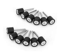 Generic Kit de Mandril de Goma para Tambor de Pulido de 12 Piezas Resistente para Herramienta Rotativa, Mandril de Goma para Tambor para Agujeros Pequeños, Ideal para Uso Profesional y Doméstico