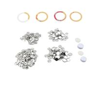Generic Kit de Manualidades para Hacer Botones de Hojalata, 200 Uds., para Insignias y Regalos Personalizados con Película Plástica y Papel Blanco (hojalata 2)