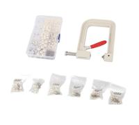 Generic Kit de Máquina de Ajuste de Perlas Máquina de Ajuste de Perlas Manual de Prensado de Cuentas de Plástico Duradero para Manualidades de Bricolaje, Rendimiento Estable, para Ropa y Joyería
