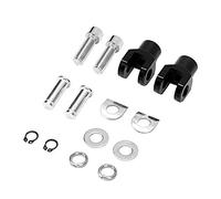 Generic Kit de Montaje de Estriberas de Motocicleta de Aluminio Negro, Accesorio Duradero Apto para/ajuste para/ajuste para, Fácil Instalación, Longitud de Tornillo de 1,1 Pulgadas