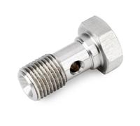 Generic Kit de Montaje de Pernos Banjo M10x1,25, Acero Inoxidable, Doble Sellado para Aplicaciones Turbo, 26mm de Longitud, 1 Pieza