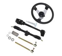 Generic Kit de Montaje de Volante Go Kart Ajustable de para Motores de 150-250 ATV UTV Chino Negro 11,8 Pulgadas de Diámetro para Adolescentes