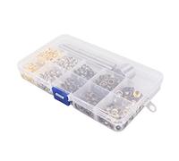 Generic Kit de Ojales de Metal de 4,5 Mm con 480 Piezas para Accesorios de Moda, Proyectos de Bricolaje y Hogar en
