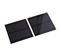 Generic Kit de Paneles Solares 2 Uds Polisilicio 1,3W Energía Eficiente para Actividades Al Aire 98x98mm
