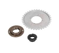 Generic Kit de Piñón de Bicicleta de Acero 32T con Conector Adaptador para Cadena 410 para Bicicletas de Montaña y Proyectos de Bricolaje
