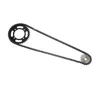 Generic Kit de Piñón de Cadena 420 de Alta Resistencia con Curva de Engranaje Mejorada para Suciedad de 50-125 para Mini Bicicletas ATV, 1 Juego Negro