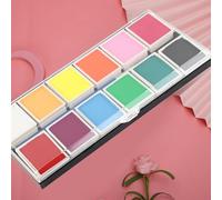 Generic Kit de Pintura a Base de Agua para Rostro y Cuerpo para Fiesta de Halloween, Fácil de Limpiar con 12 Colores, Ingredientes Seguros, para Niños y Adultos, 10 G/color, Adecuado para Fiestas de