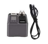 Generic Kit de Pistola para Soldar de 120W, Control de Temperatura PID de Precisión con Pantalla LCD para Uso Profesional, Silicona Plástica (Enchufe de la UE)