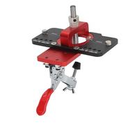 Generic Kit de Plantilla de Bisagra de Aleación de Aluminio, Perforadora de Orificios de Perforación de Bloqueo Preciso de 35 Mm, para Instalación de Puertas de Gabinetes, con Profundidad Ajustable,