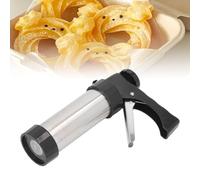 Generic Kit de Prensa de Galletas, Máquina para Hacer Churros de Acero Inoxidable con Diseño Ergonómico para Hornear en Casa, Regalos Navideños