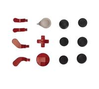 Generic Kit de Reemplazo de Joysticks de Metal Premium para One Series 2, Diseño Sensible y Resistente Al Desgaste, Viene con Estuche EVA, 4 Botones Traseros (rojo)