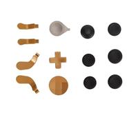 Generic Kit de Reemplazo de Joysticks de Metal Premium para One Series 2, Diseño Sensible y Resistente Al Desgaste, Viene con Estuche EVA, 4 Botones Traseros (GOLD)