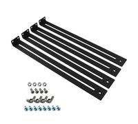 Generic Kit de reparación de cajones de 4 piezas, montaje medio para reforzar y reparar roturas de muebles, soporte de accesorios de reparación de muebles, soportes de montaje para madera/tablero de