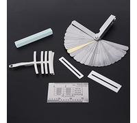 Generic Kit de Reparación de Guitarra de Metal que Incluye Regla de Altura de Acordes y Junta de Traste, para Verificar la Altura de la Cuerda y Ajustar el Tono - Plata