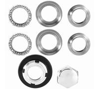 Generic Kit de Rodamientos Cónicos de Dirección de Motocicleta Fabricación Profesional Rendimiento Estable Apto para MONKEY Z50 Z50R Aleación de Aluminio Plateado 7 Piezas
