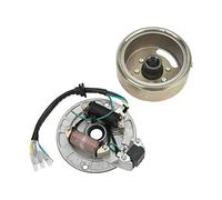 Generic Kit de Rotor de Volante de Estator Magnético para Motores de 90 a 140, Bobina de Cobre y Placa de Aluminio, Pieza de Repuesto Compatible con Bicicletas PIT PRO, ATV, Go Karts, Componentes