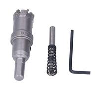 Generic Kit de Sierra Perforadora de Carburo, Cortadora de Agujeros con Dientes de Acero Eficiente para un Avellanado Preciso y una Limpieza Más Suave, para Acero/metal/aluminio, con Llave Hexagonal