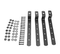 Generic Kit de Soportes de Montaje de Caja Lateral de Hierro Universal para Modificación de Motocicleta Duradera Apto para Negro 53x35x215mm 4 Unidades
