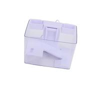 Generic Kit de Tanque de Tortuga Acrílico, Acuario Ligero de Doble Uso con Plataforma de Filtro para el Hogar, Sala de Estar, 8,7x5,9x5,9 Pulgadas (Sin luz)