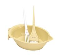 Generic Kit de Tinte para El Cabello, Tazón de Silicona para Tinte, Color Profesional para Hacer Mismo, Tazón para Teñir, Kit de Teñido Y Mezcla de Colores, Amarillo