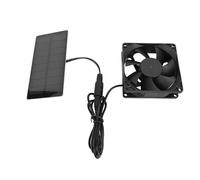 Generic Kit de Ventilador de Escape del Panel Solar, Ventilador de Ventilación Solar Fuente de Alimentación de CC para Barcos