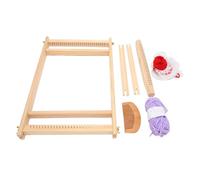 Generic Kit Educativo de Telar de Bricolaje, Juego Multiusos de Madera Hecho a Mano para Cultivar la Paciencia de los Niños, Actividades Familiares Adecuadas para la Mayoría de las Escenas