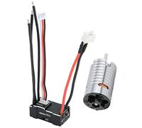 Generic Kit Esc de Motor sin Escobillas, Accesorio de Repuesto 1410 18A Rc para Automóviles Escala 1/24 1/28 1/32, Diseño de Alto Torque con Disipador de Calor de Aluminio CNC, Devanados de Cobre