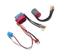 Generic Kit ESC de Motor sin Escobillas para Coche RC con Mecanizado CNC, Acabado Anodizado, Resistencia a Temperaturas de 180-200 °C, Funcionamiento con Poco Ruido, Conector Macho Tipo T, Ideal