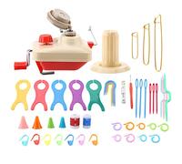 Generic Kit Esencial de Bobinadora de Lana para Tejer para Proyectos de Bricolaje, Bobinadora de Hilo de Lana Fácil de Usar con Contador de Pines para Uso Doméstico
