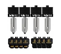 Generic Kit Hotend de Repuesto de 4 Piezas para Impresora 3D Lab con Boquilla de Acero Endurecido y Calcetines de Silicona, Control Preciso de Temperatura para una Mejor Calidad de Impresión