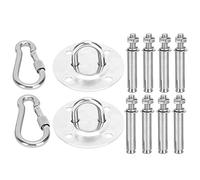 Generic Kit para Colgar Hamaca Resistente a la Corrosión con Capacidad de 1000 Kg para Buscadores de Aventuras Al Aire