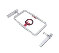 Generic Kit Universal de Jaula para Teléfono de Liberación Rápida, Kit de Plataforma de Video para Teléfono Inteligente de Aleación de Aluminio, Jaula para Portátil con Asas Estabilizador de Video,