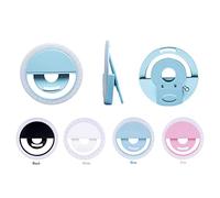 Generic La Lámpara de Luz LED para Selfies Mejora el Brillo de La Piel Compacta para Teléfono, Tableta, Portátil, Color Blanco (White)