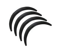 Generic Labios Universales de los Arcos de la Rueda de la Ceja 4pcs de la Rueda Negra Mate para Las Bengalas del Guardabarros del Coche, Material de los PP (110 mm)